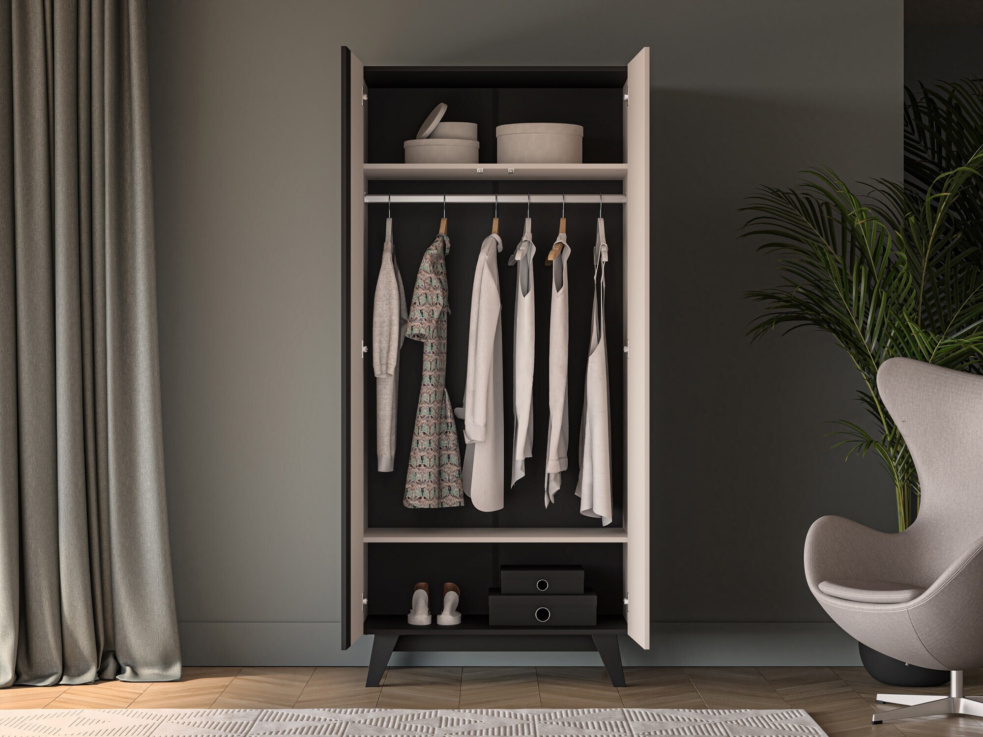 Gardróbszekrény Evateno 100