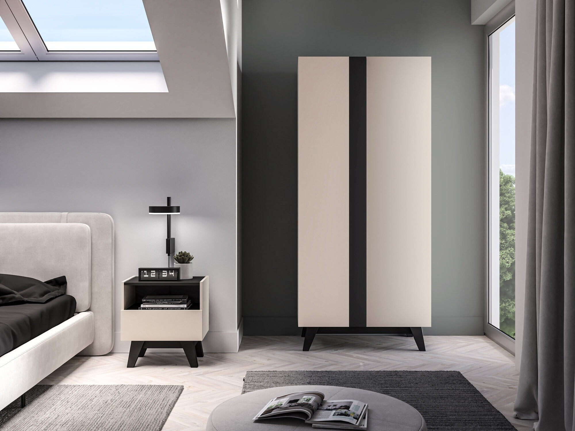 Gardróbszekrény Evateno 100