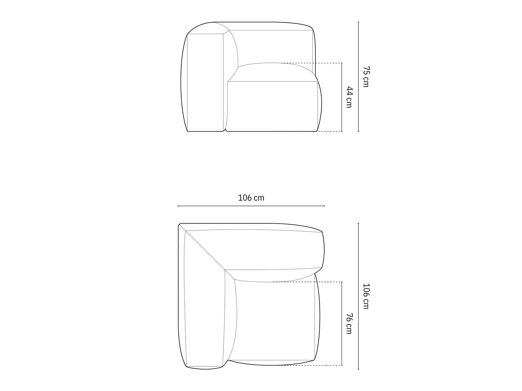 Moduláris fotelek Sorcoro 110 (Vogue 13)