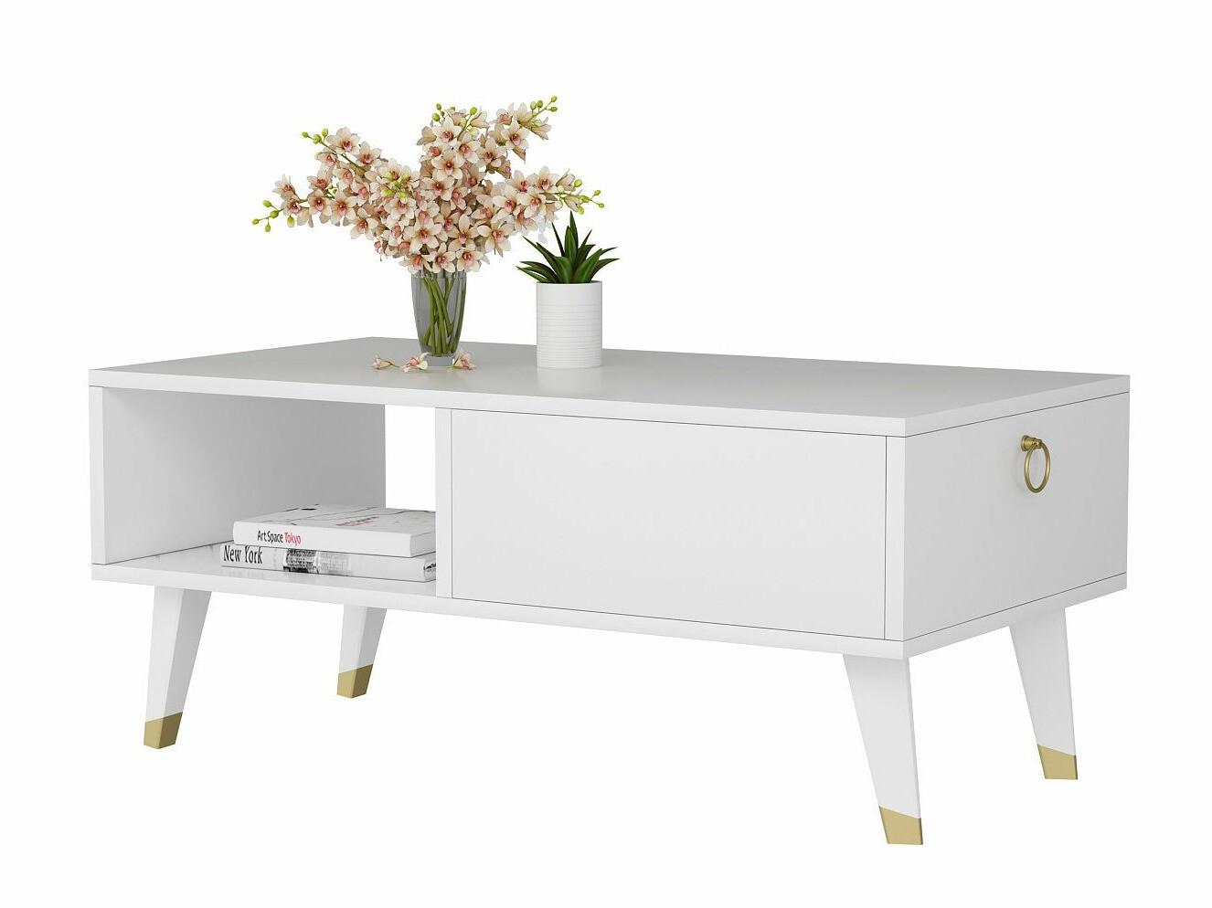 Dohányzóasztal Kailua 1872 (Fehér)