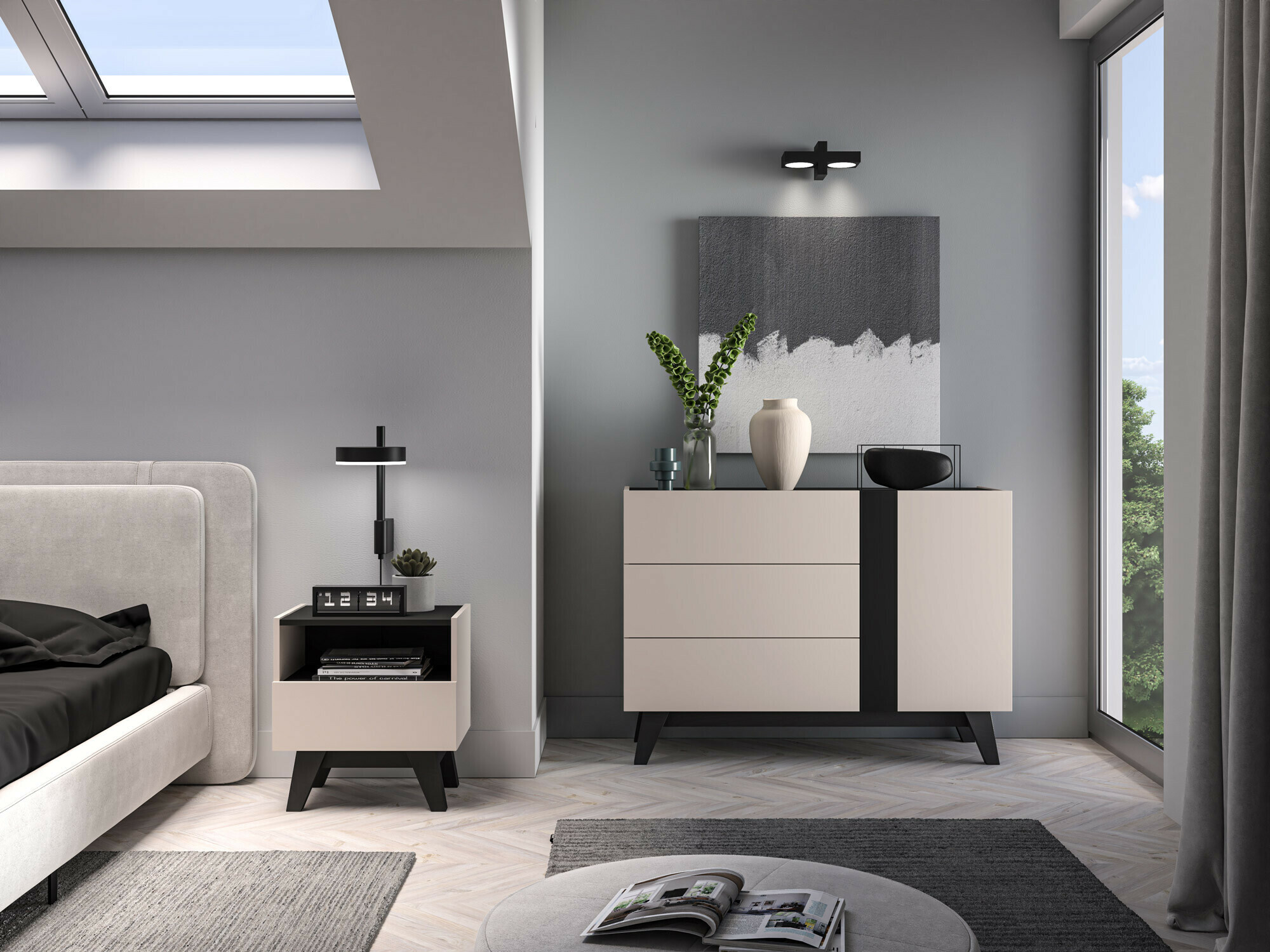 Éjjeliszekrény Evateno 105