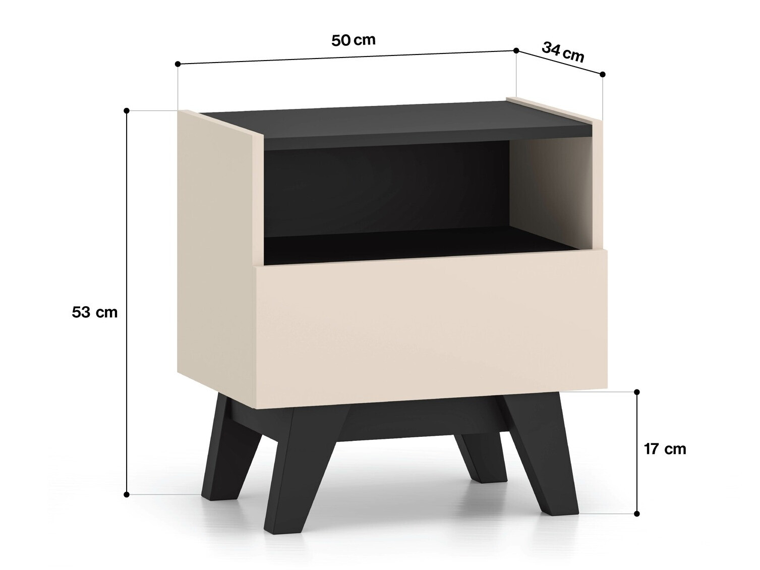 Éjjeliszekrény Evateno 105