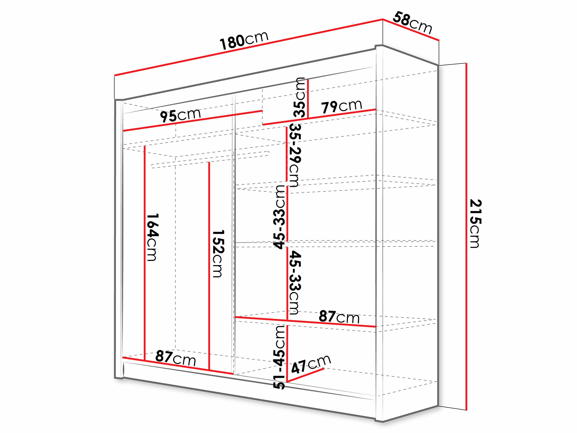 Gardróbszekrény Closico 106 (Kasmír)