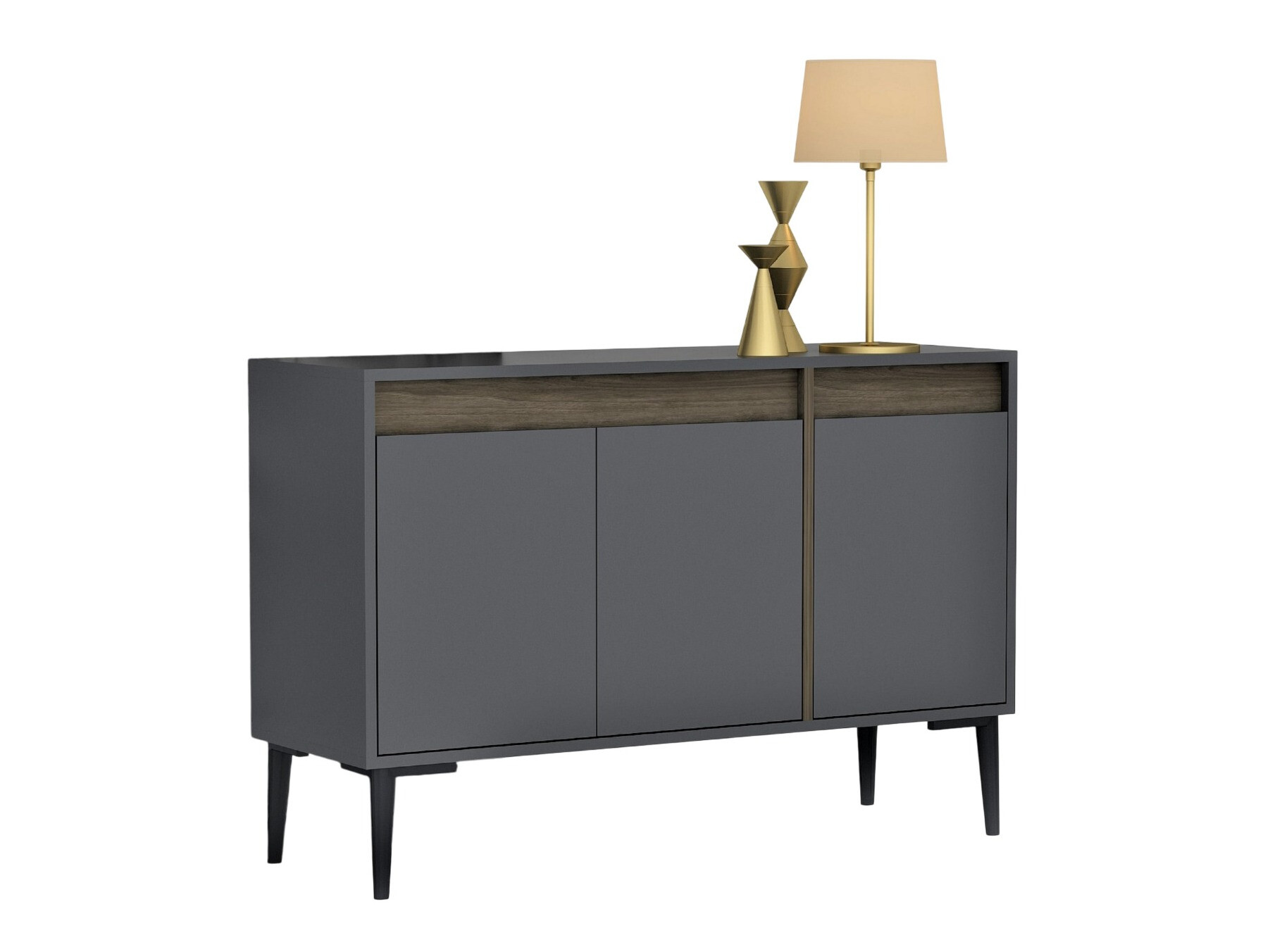 Szekrény Kailua 1896 (Antracit + Dió)