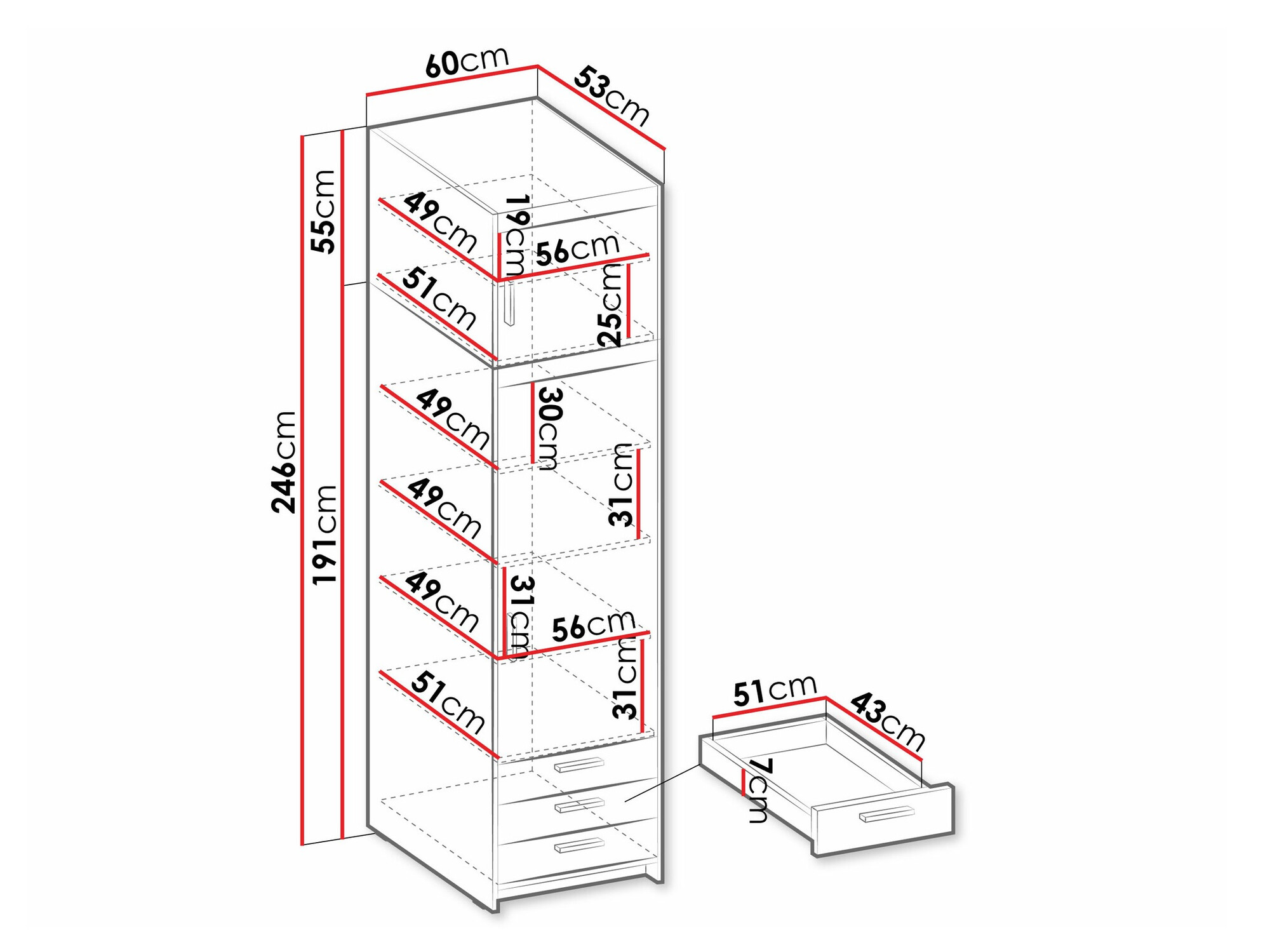 Könyvespolc Novduni 111 (Sonoma tölgy)