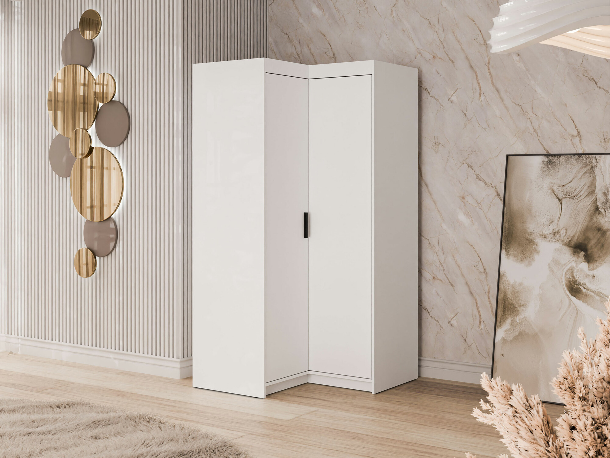 Sarokszekrény Novduni 116 (Fehér)