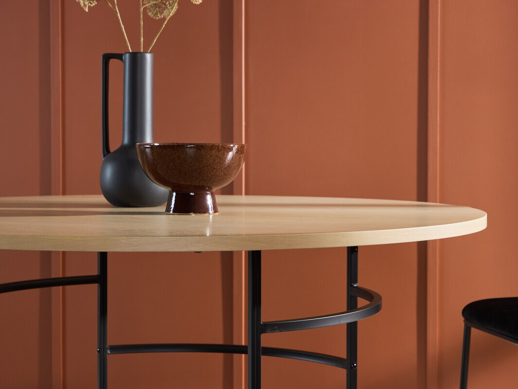 Asztal Dallas 4695 (Fekete + Világosbarna)