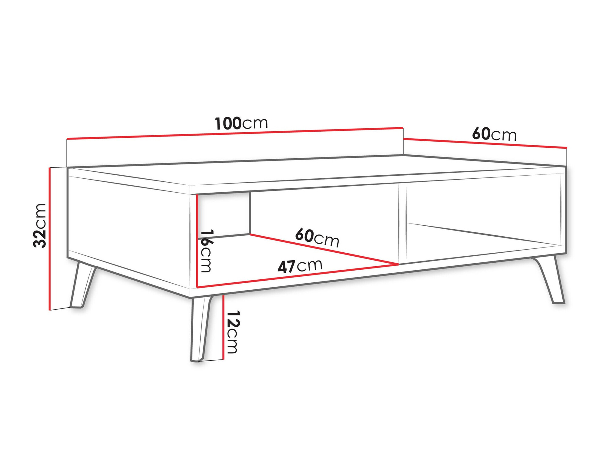 Dohányzóasztal Comfivo Capella (Kasmír)
