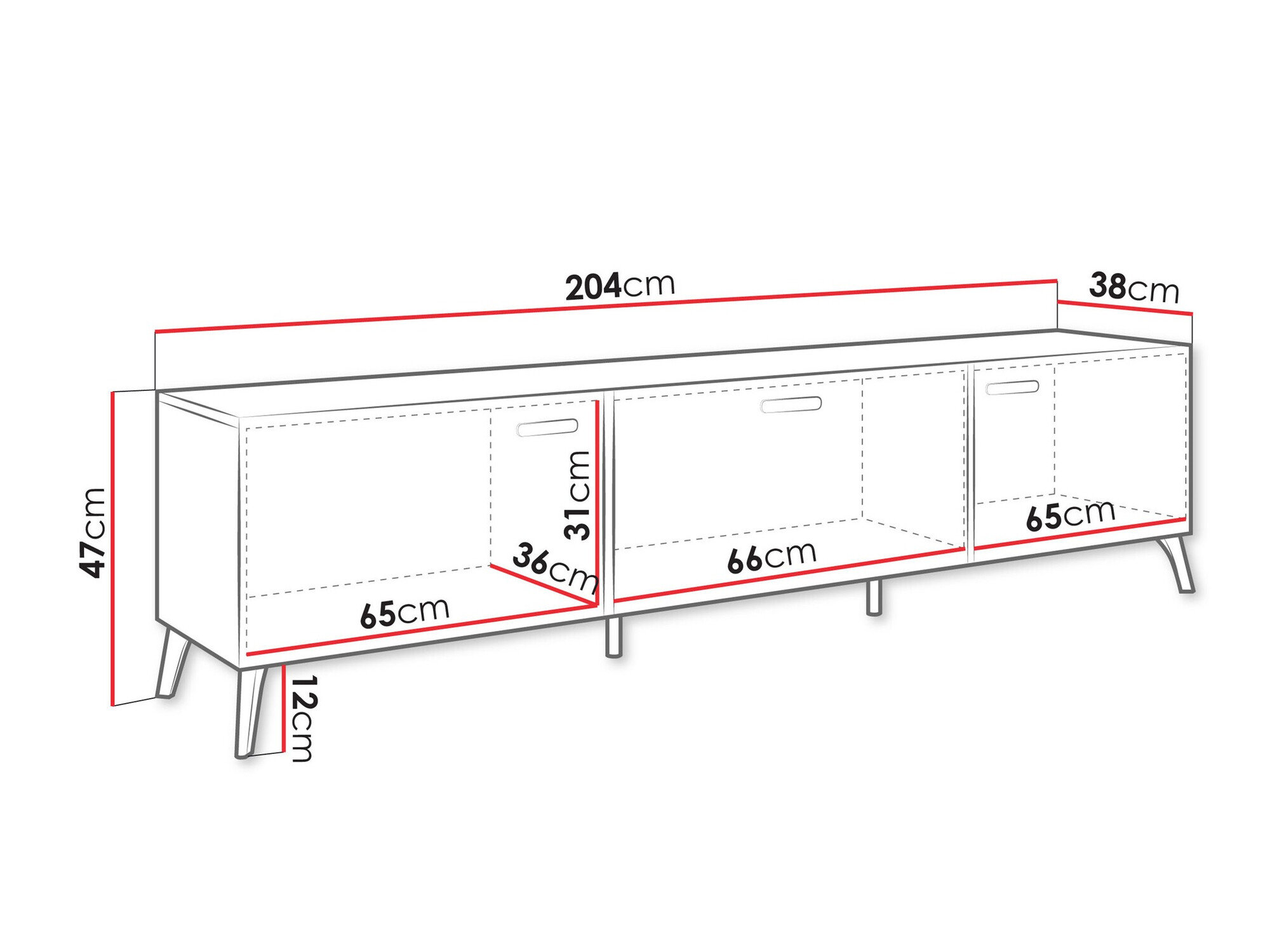 TV-állvány Comfivo Capella I (Kasmír + Fényes kasmír)