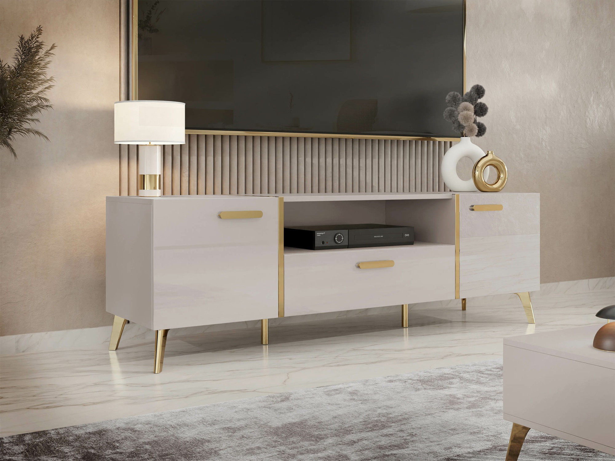 TV-állvány Comfivo Teslomo 113 (Kasmír + Fényes kasmír)