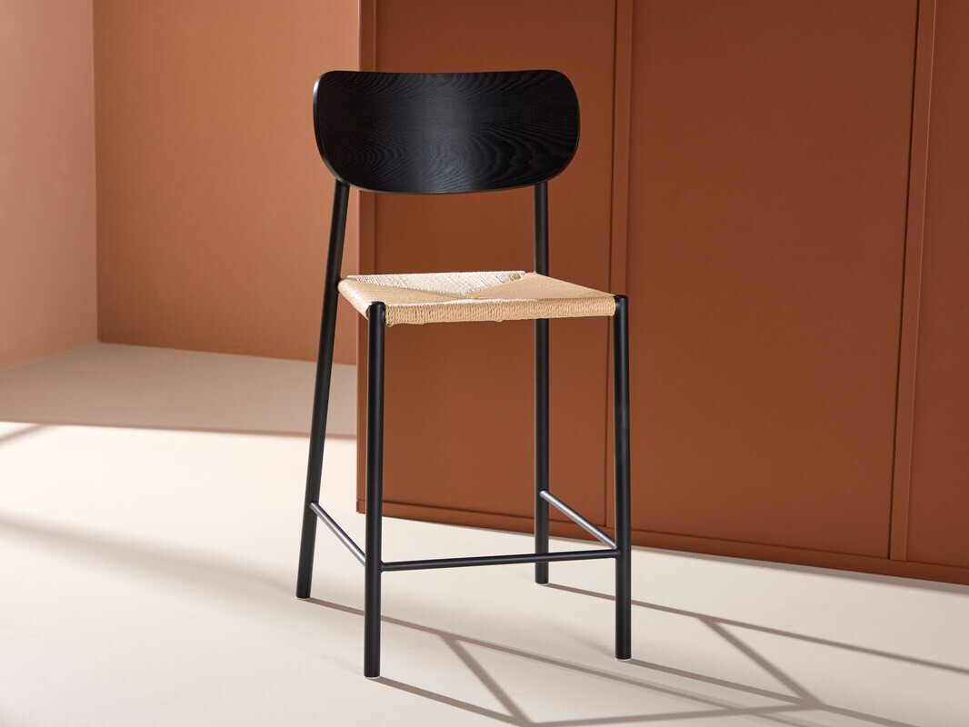 Alacsony bárszék Dallas 4705 (Fekete + Világosbarna)