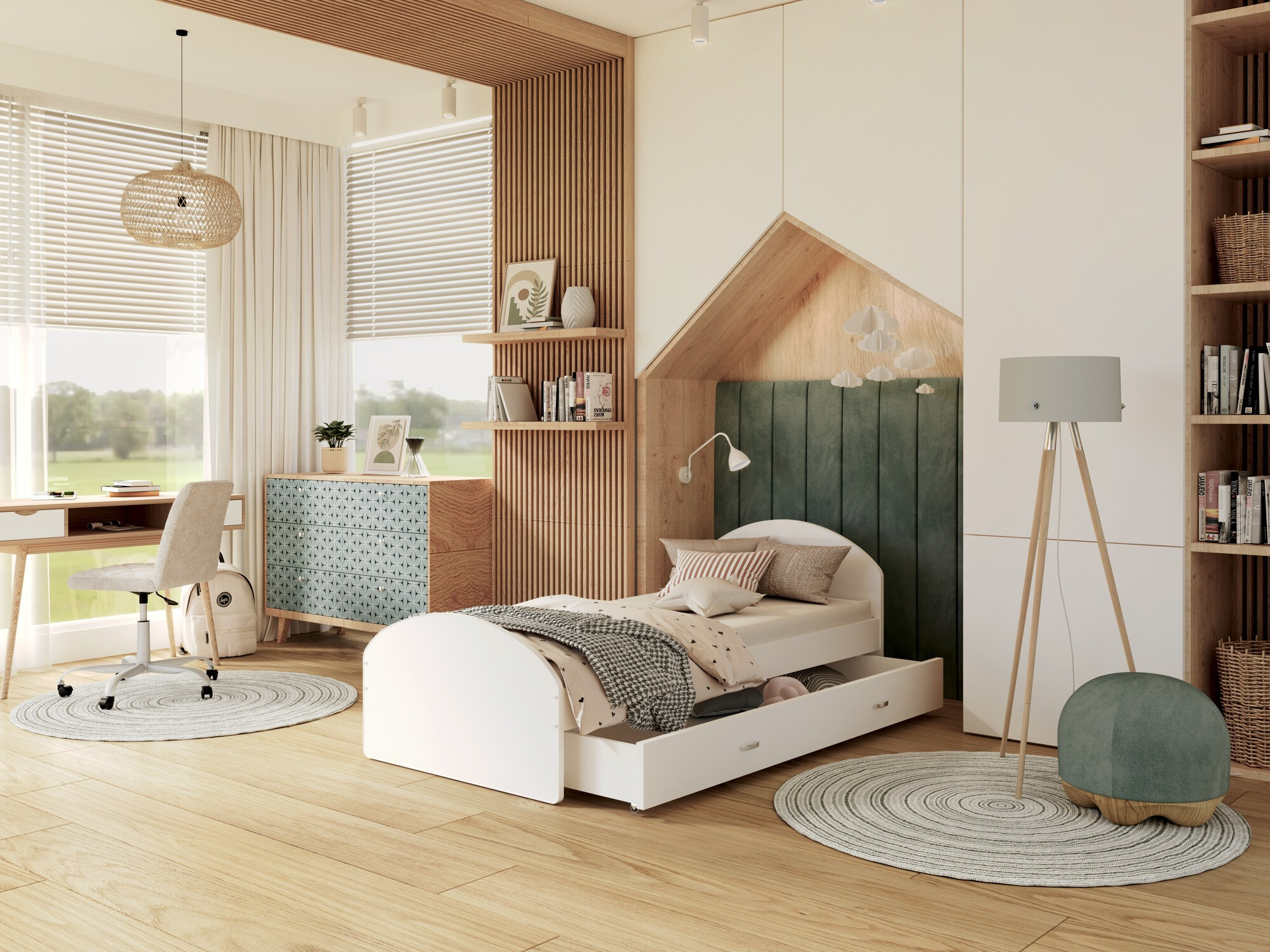 Ágy Aurora 177 (Fehér)