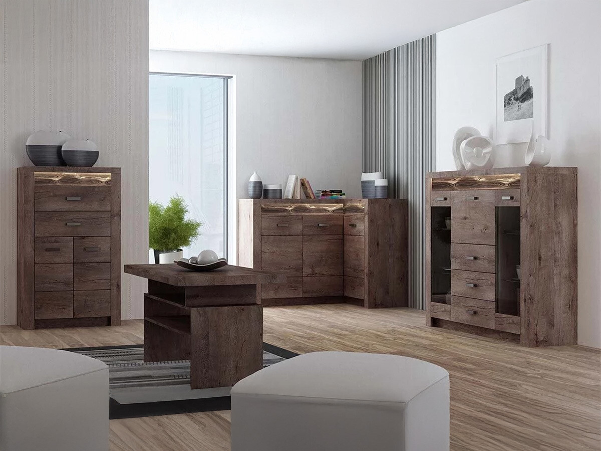 Dohányzóasztal Serfeno 109 (Sötét kőris)