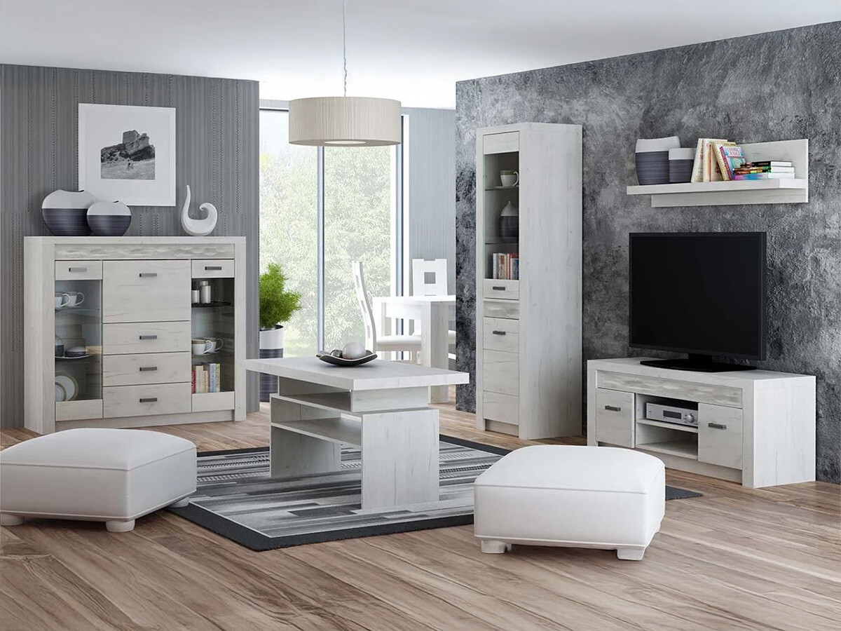 Komód Serfeno 105 (Kézműves fehér)