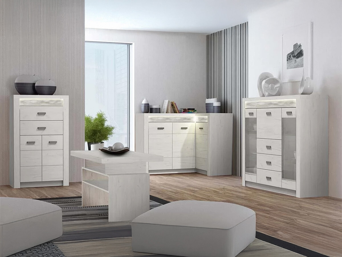 Komód Serfeno 105 (Kézműves fehér)