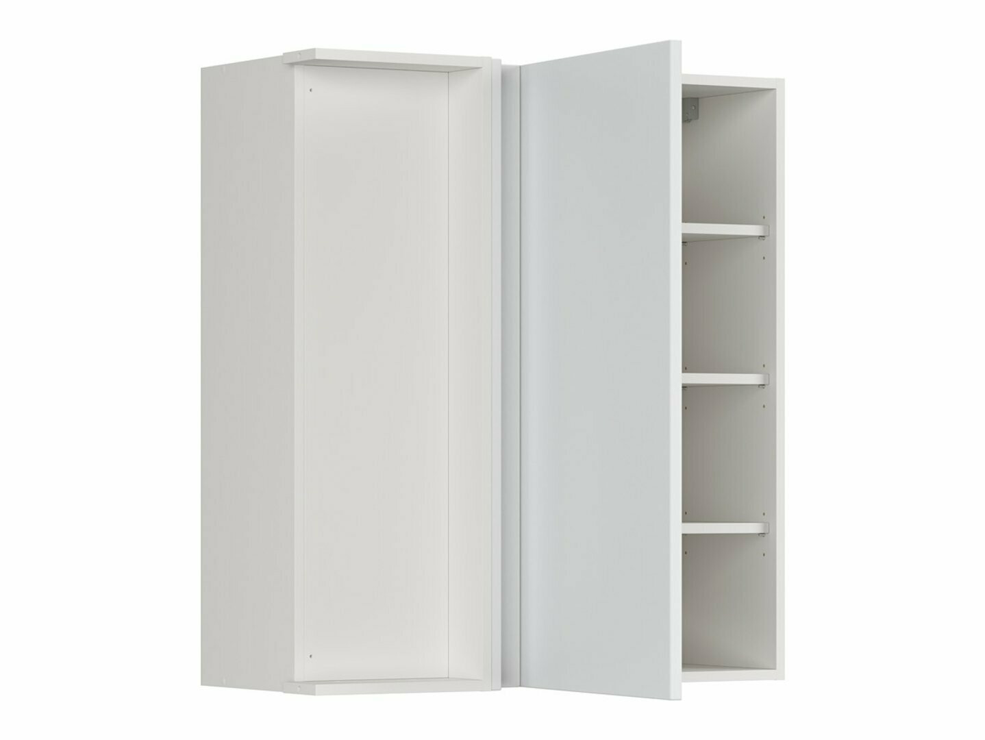 Moduláris fali sarokszekrény Top White 158