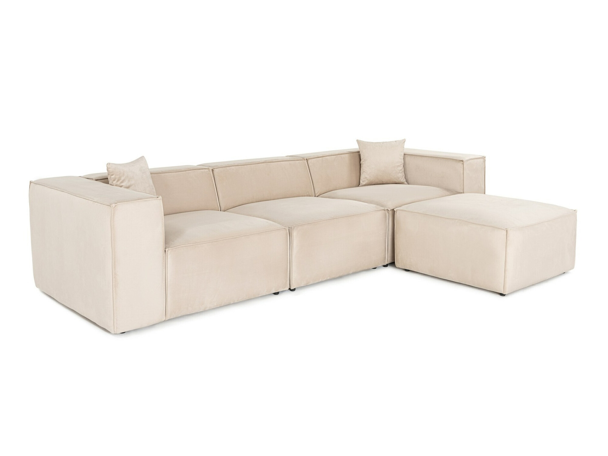 Moduláris sarokkanapé Fivsoi 102 (Krém)