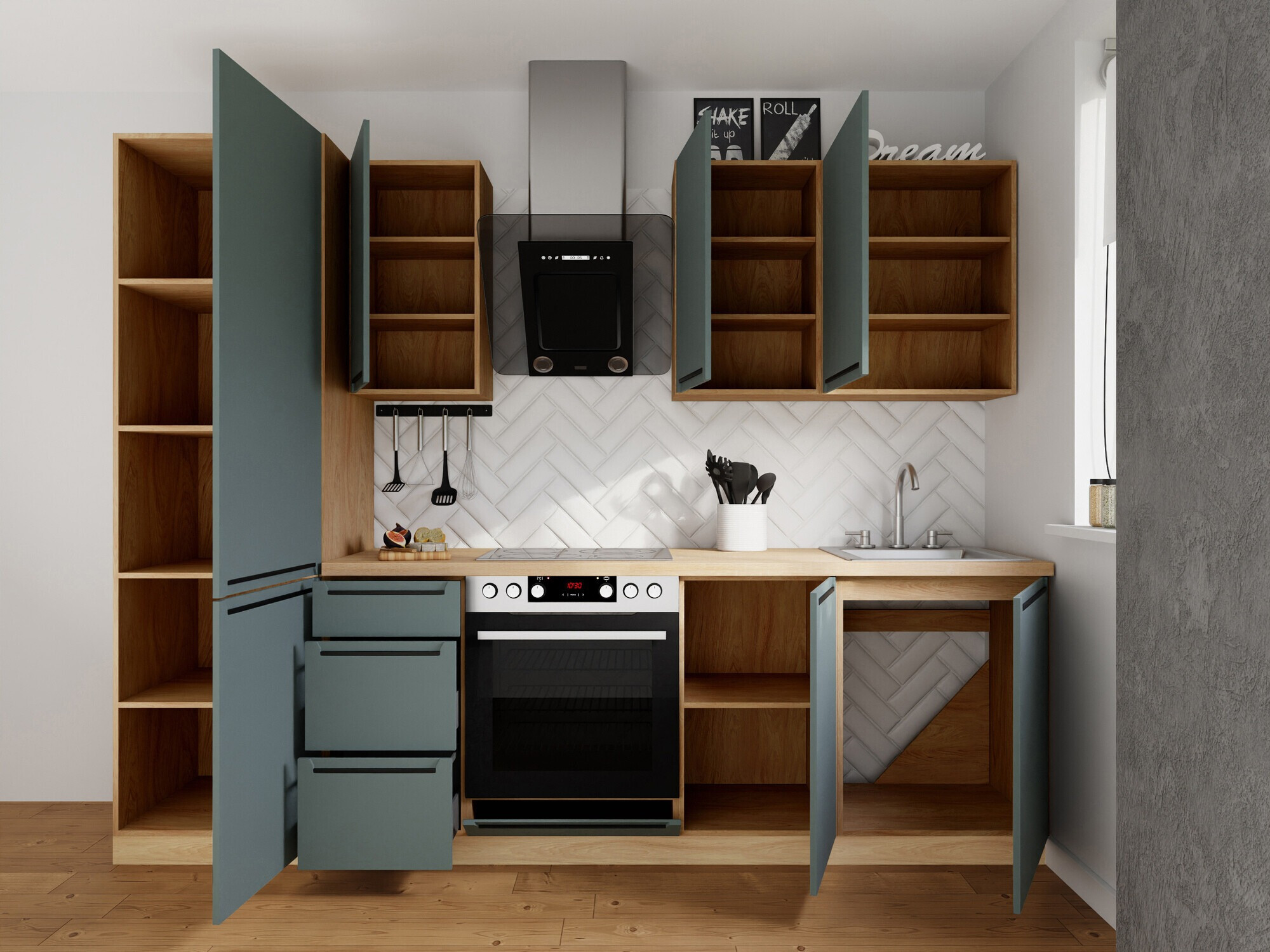 Moduláris konyha szett Riso Green 168