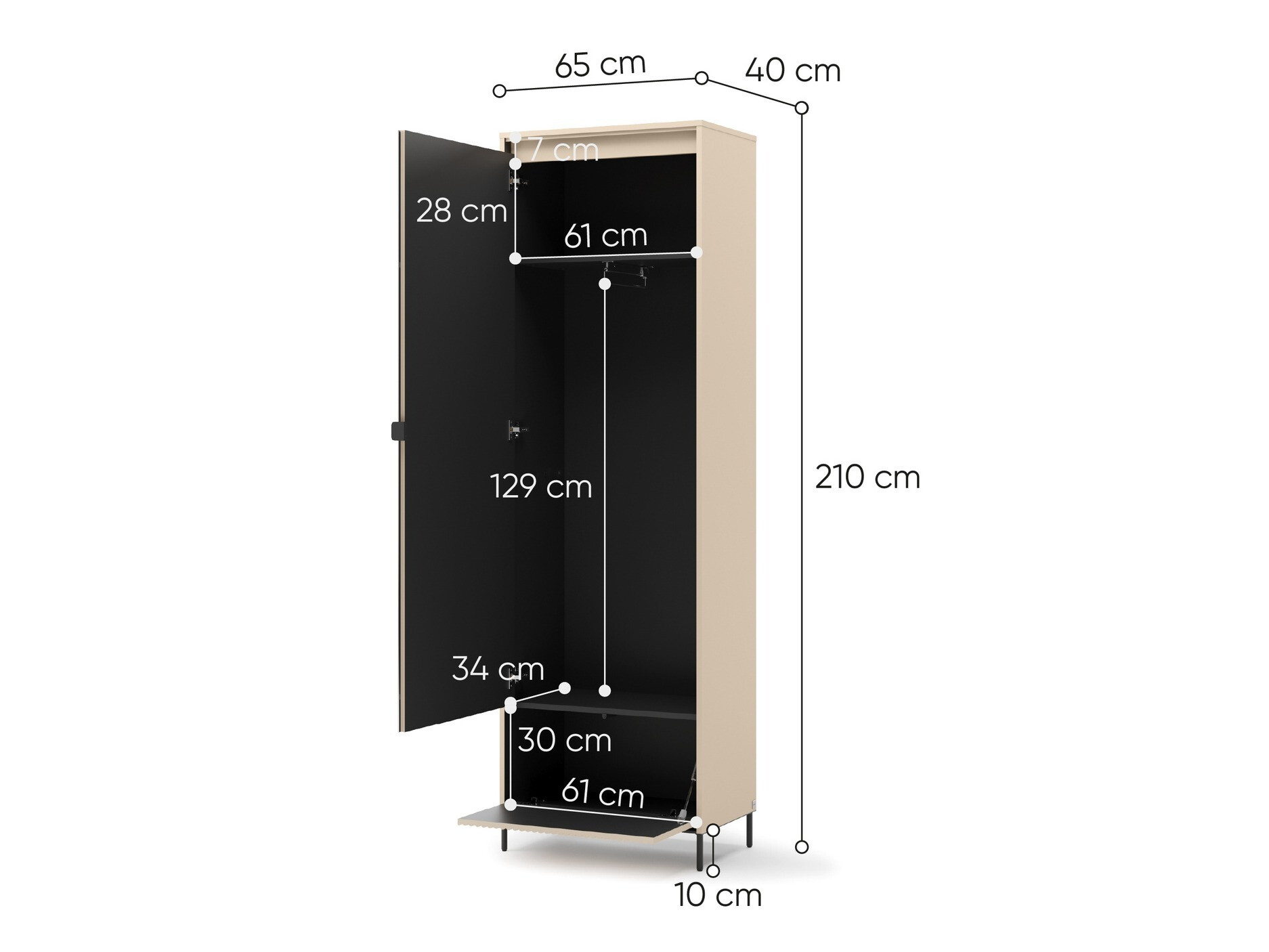 Gardróbszekrény Lorfera 111