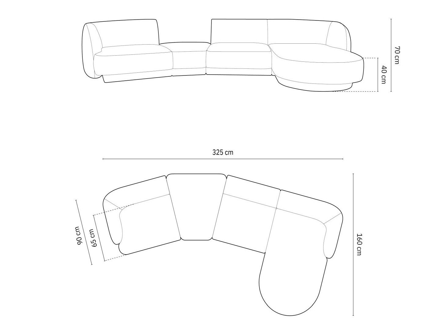 Moduláris sarokkanapé Tivlomi 121 (Bluvel 22)