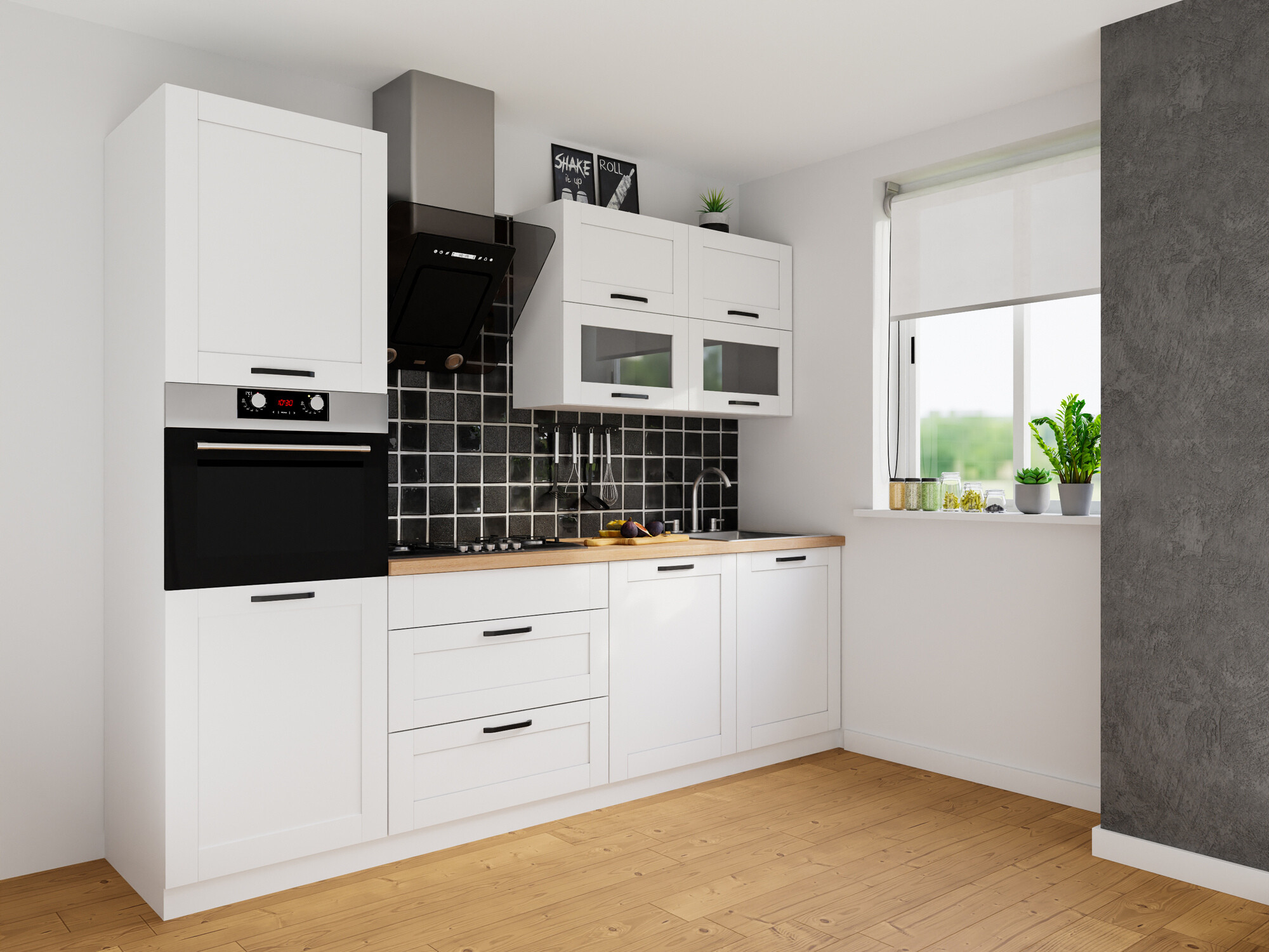 Moduláris fali szekrény Eva White 153