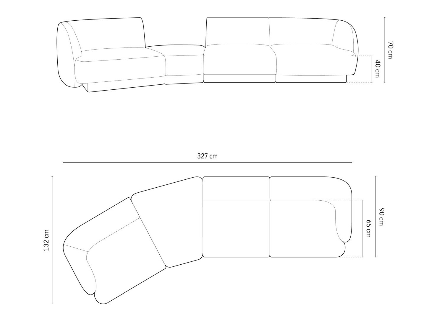 Moduláris sarokkanapé Tivlomi 122 (Bluvel 22)