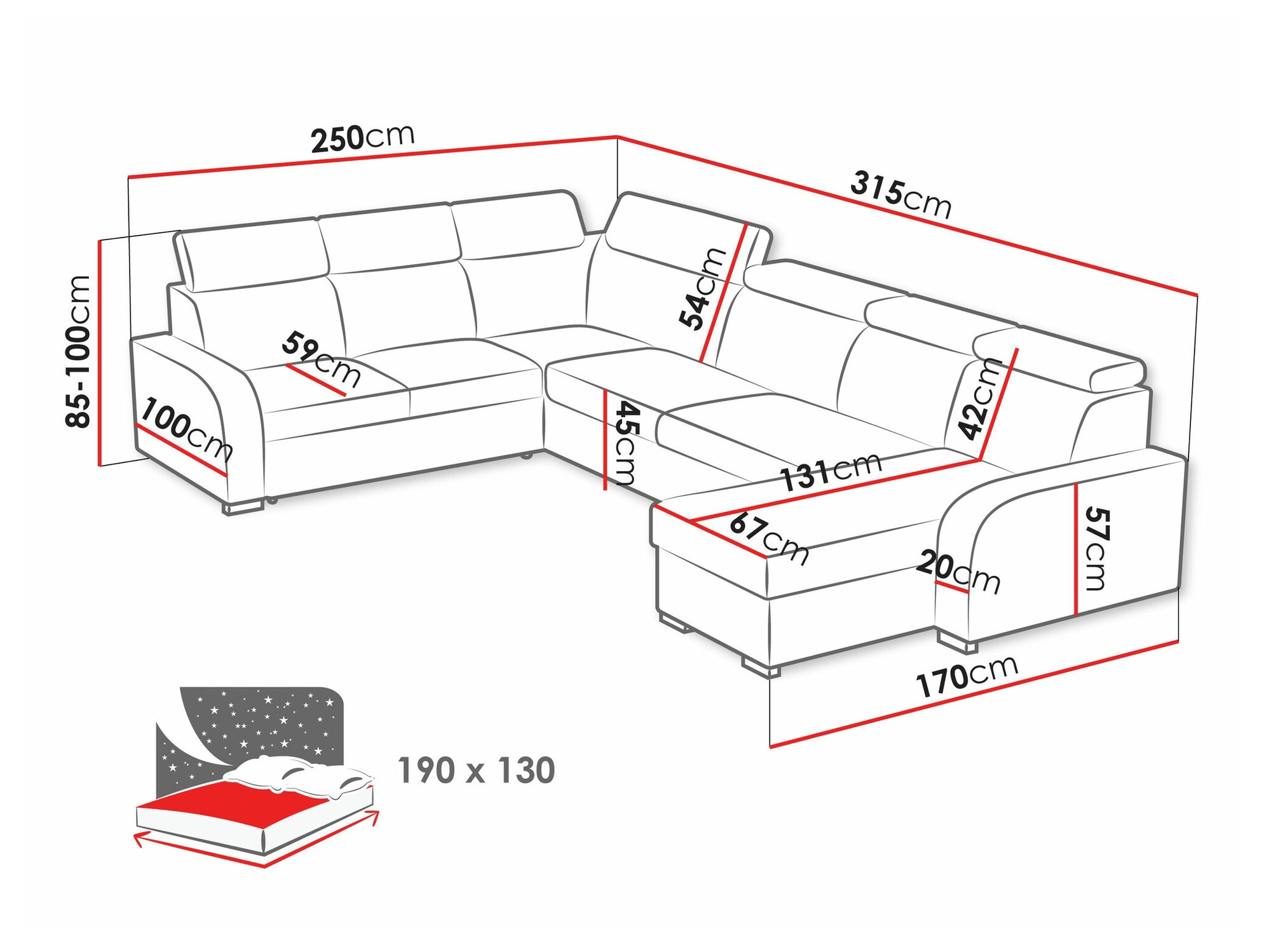 Sarokkanapé Etrcala 110 (Crown 2)