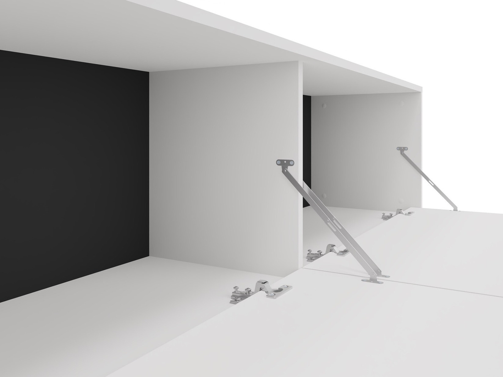 TV-állvány Denton 1440 (Fehér)