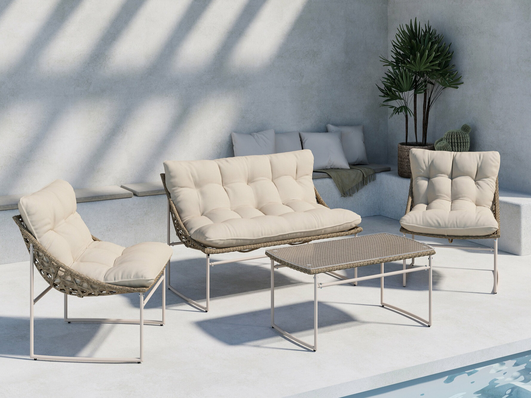 Kerti bútor Dallas 4732 (Bézs)