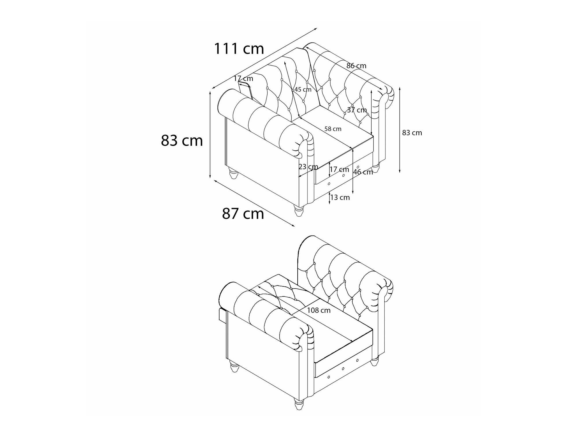 Fotel Tulsa 675 (Szürke)