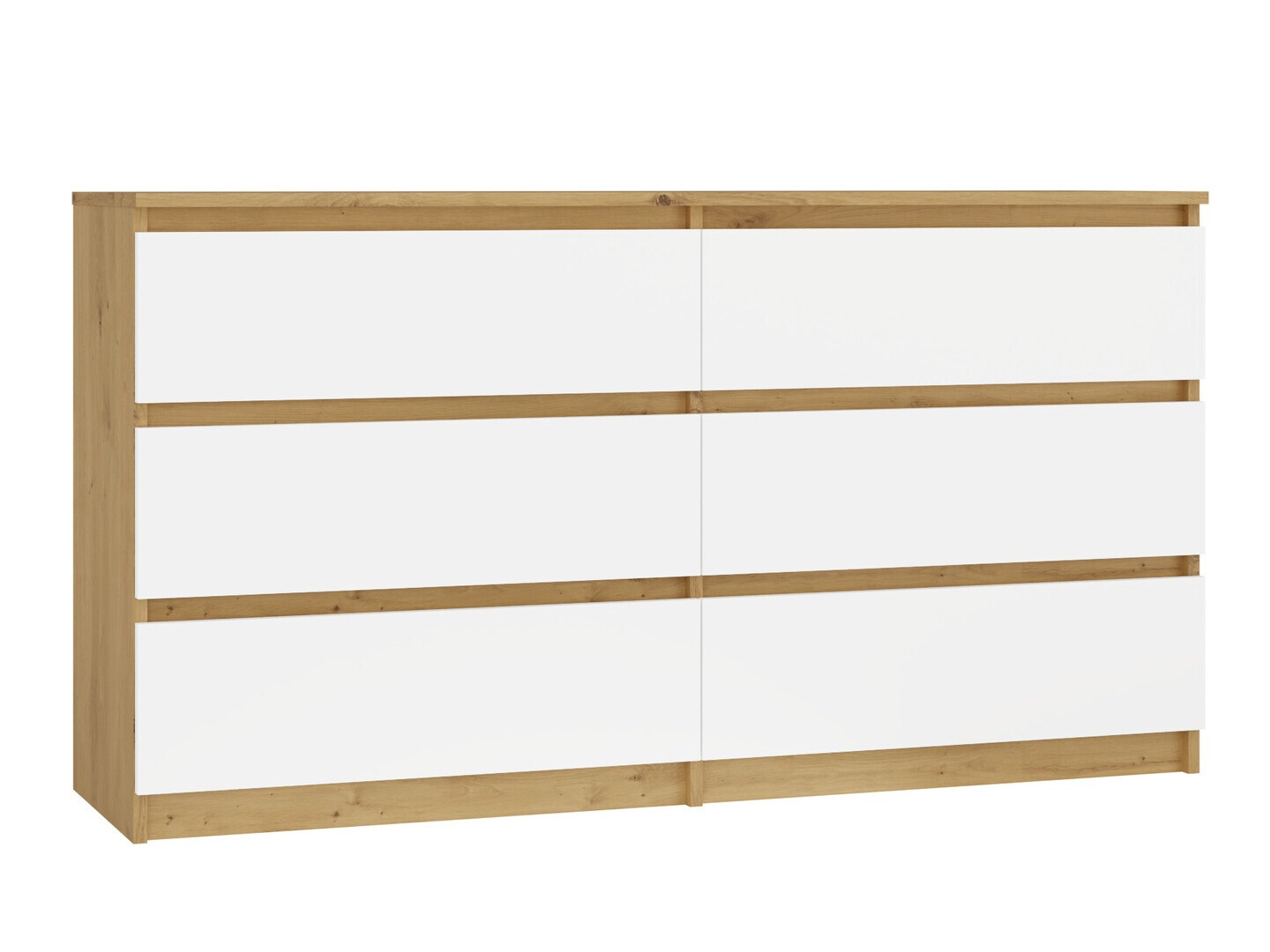 Komód Elbvelu 102 (Artisan tölgy + Fehér)