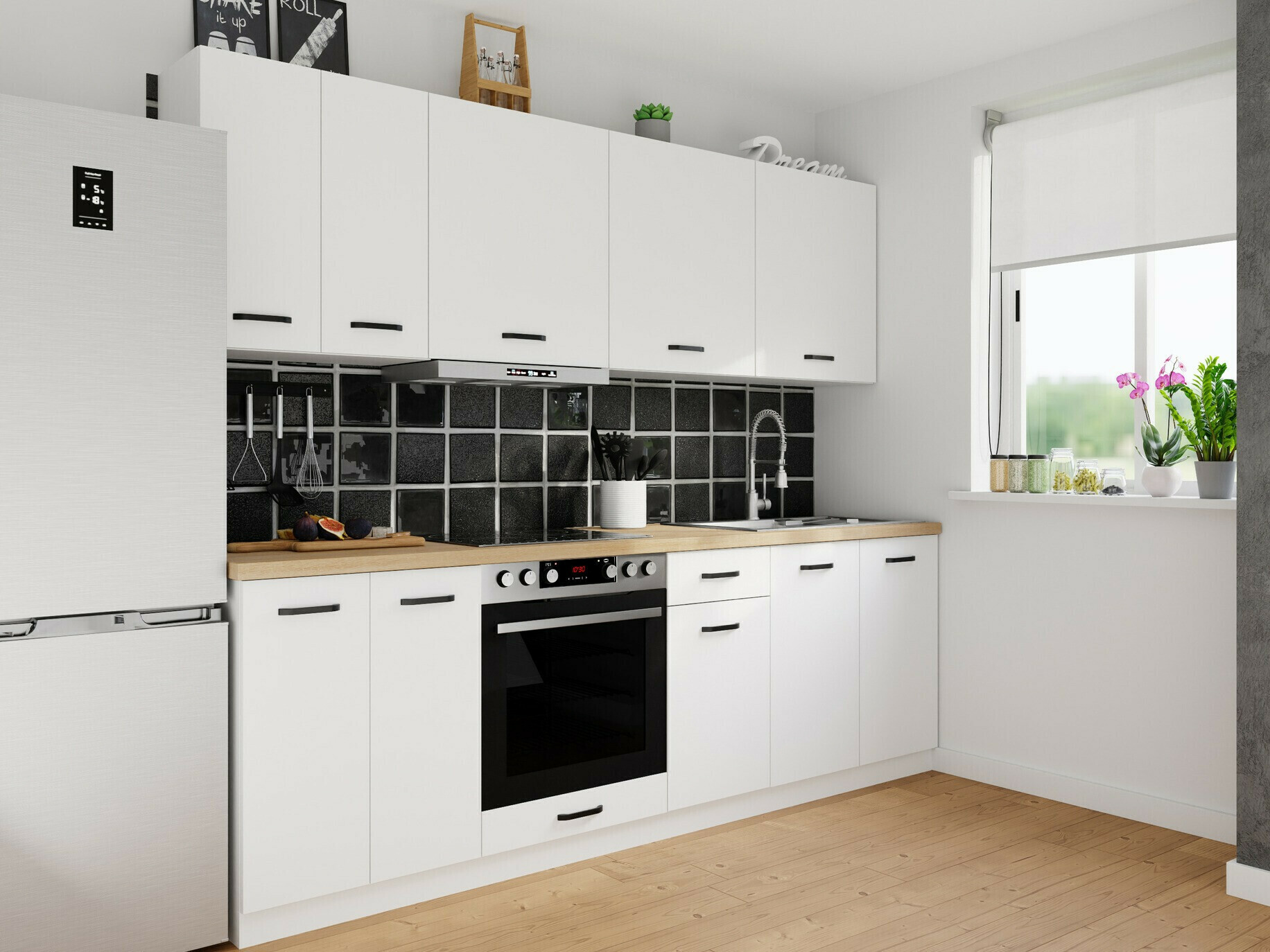 Moduláris szekrény fiókkal és ajtókkal Top White 102