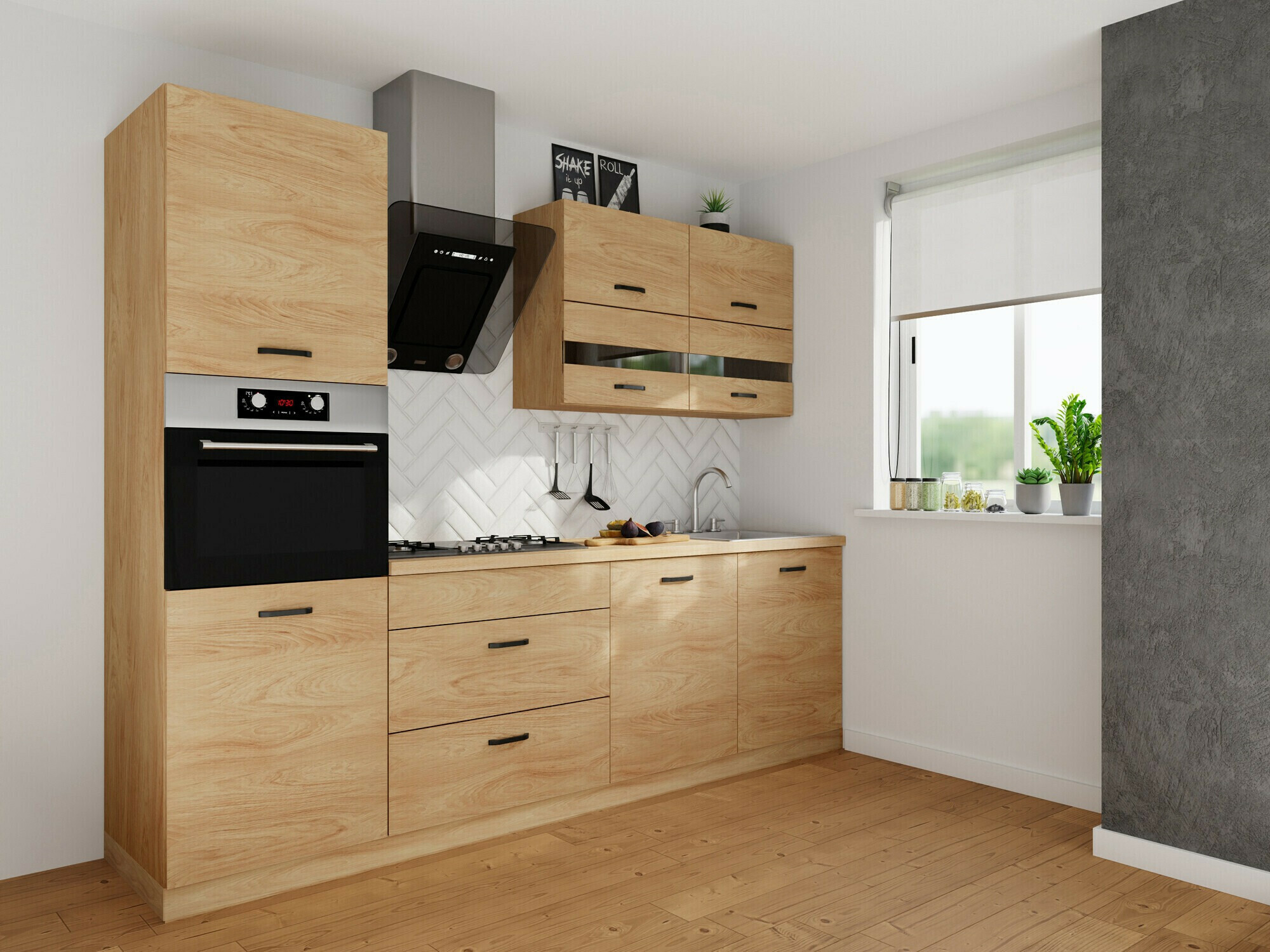 Moduláris szekrény fiókokkal Amper Oak 108