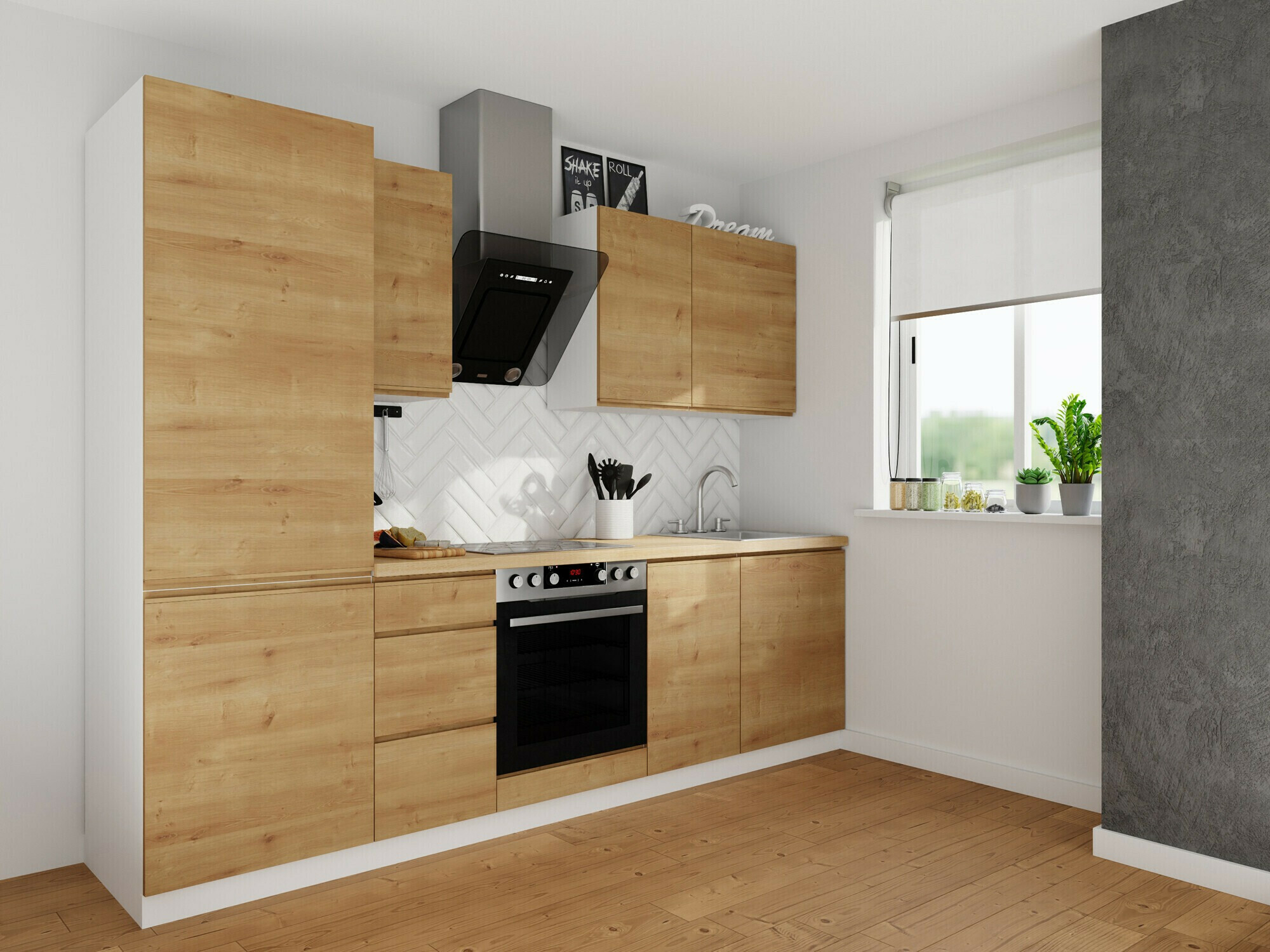 Moduláris szekrény fiókokkal Soli Oak 109