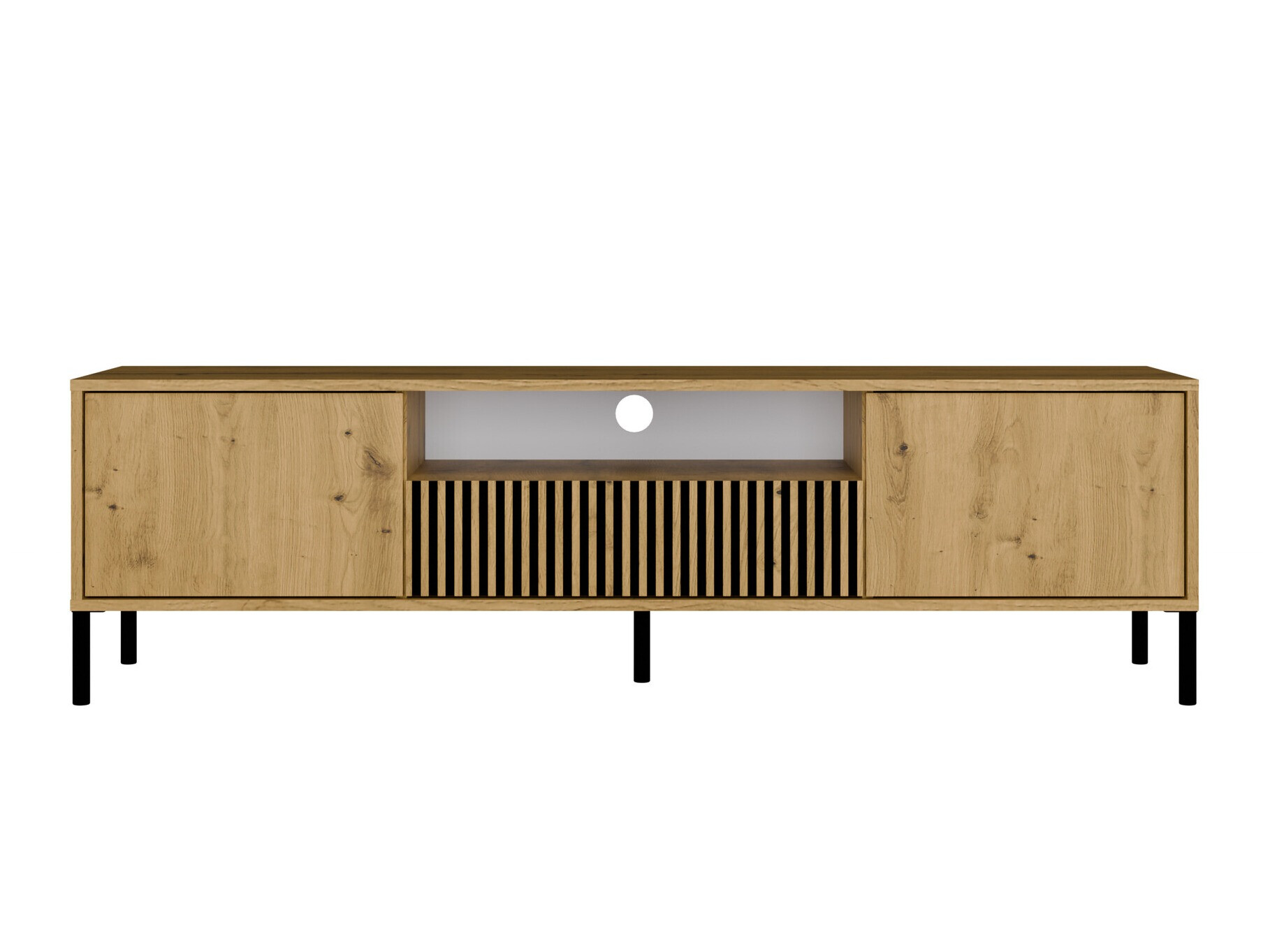 TV-állvány Orlsone 100 (Artisan tölgy + Fekete)