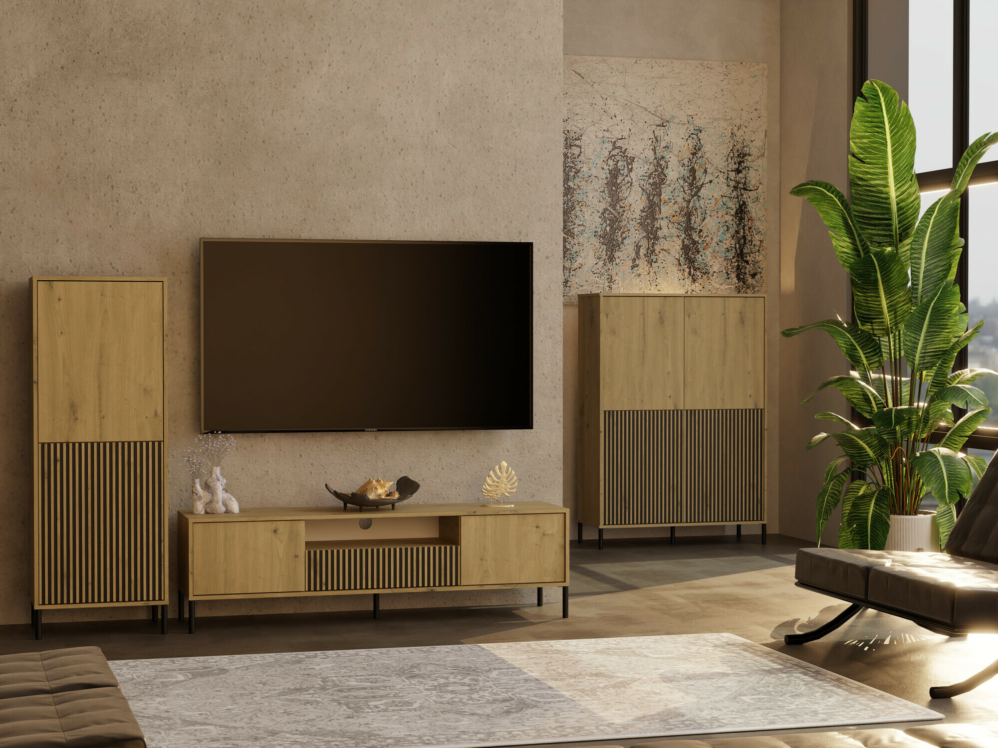 Könyvespolc Orlsone 103 (Artisan tölgy + Fekete)