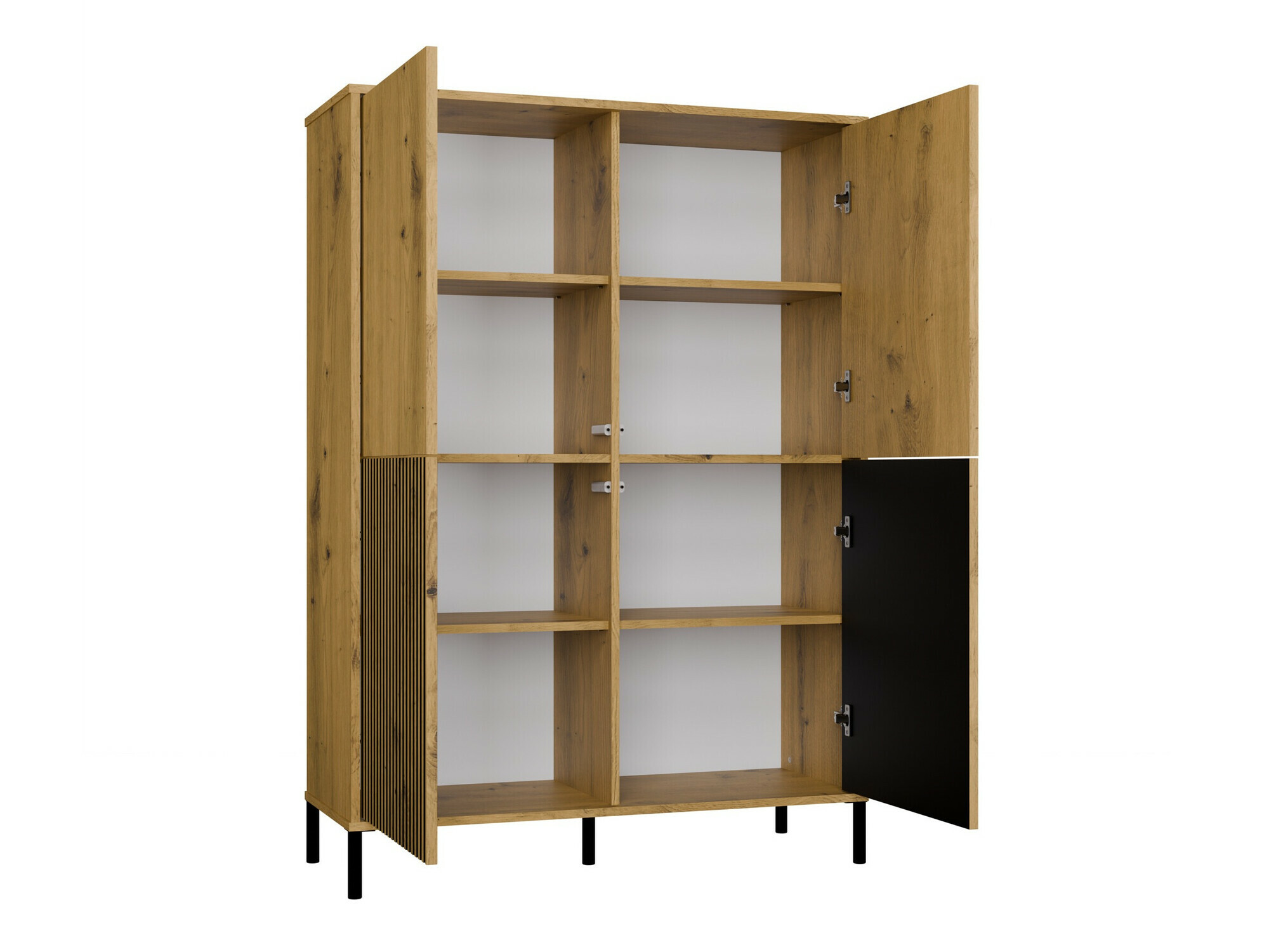 Könyvespolc Orlsone 104 (Artisan tölgy + Fekete)