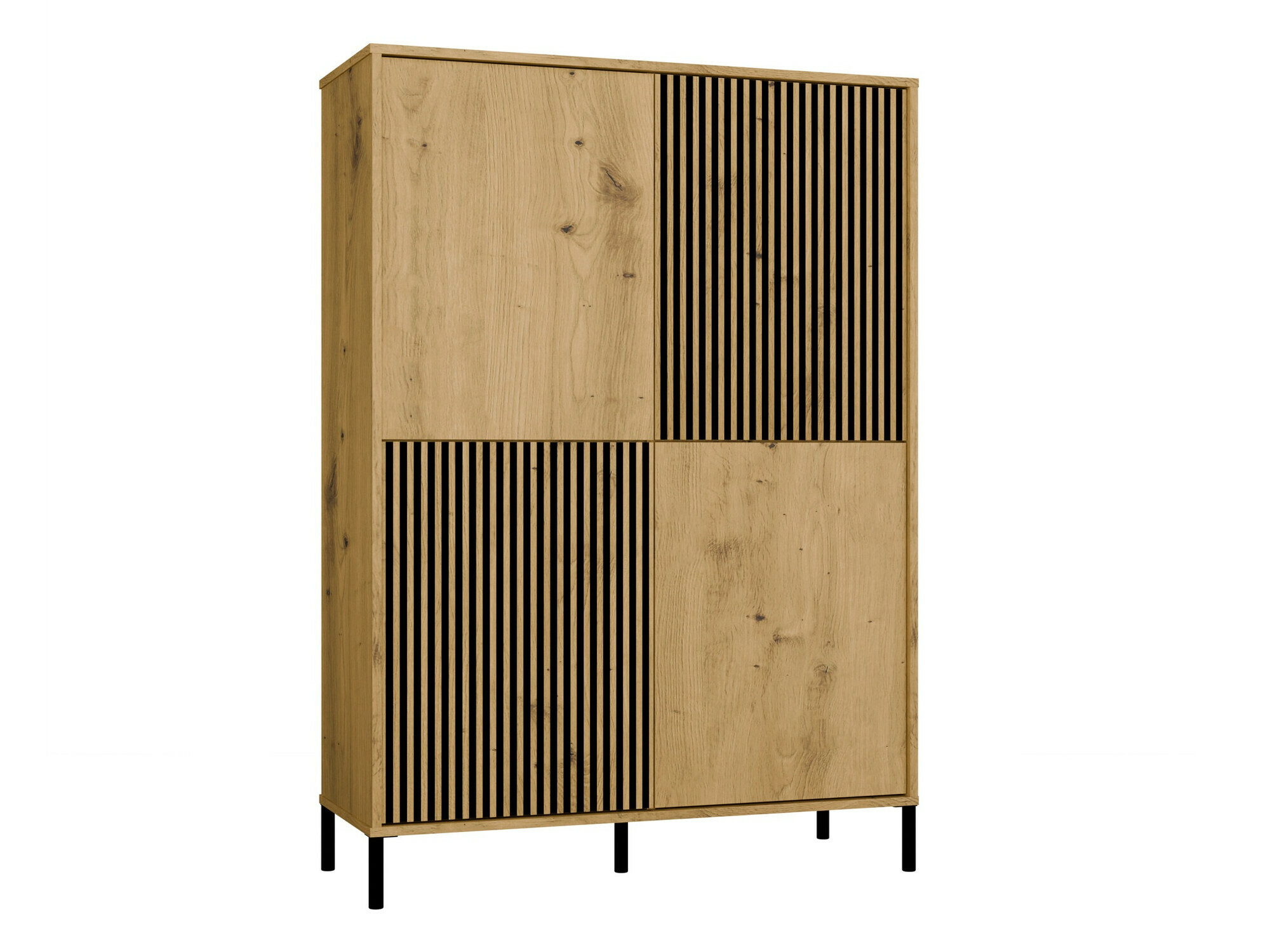 Könyvespolc Orlsone 104 (Artisan tölgy + Fekete)