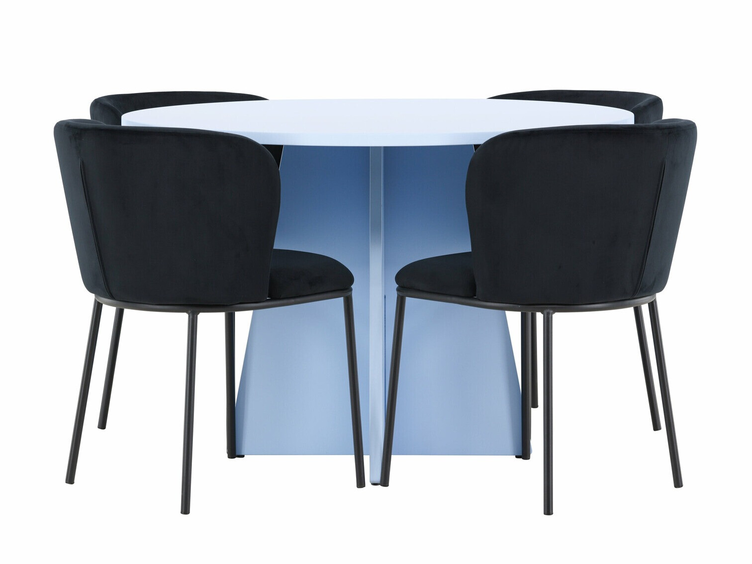 Étkezőgarnitúra Dallas 4746 (Fekete)