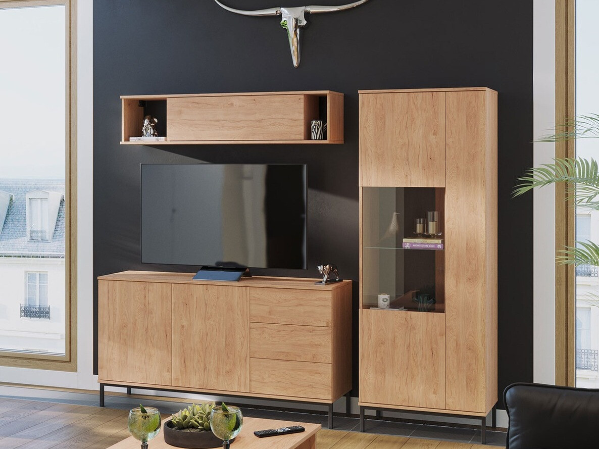 Nappali szett Lomsore 110 (Világos fa)