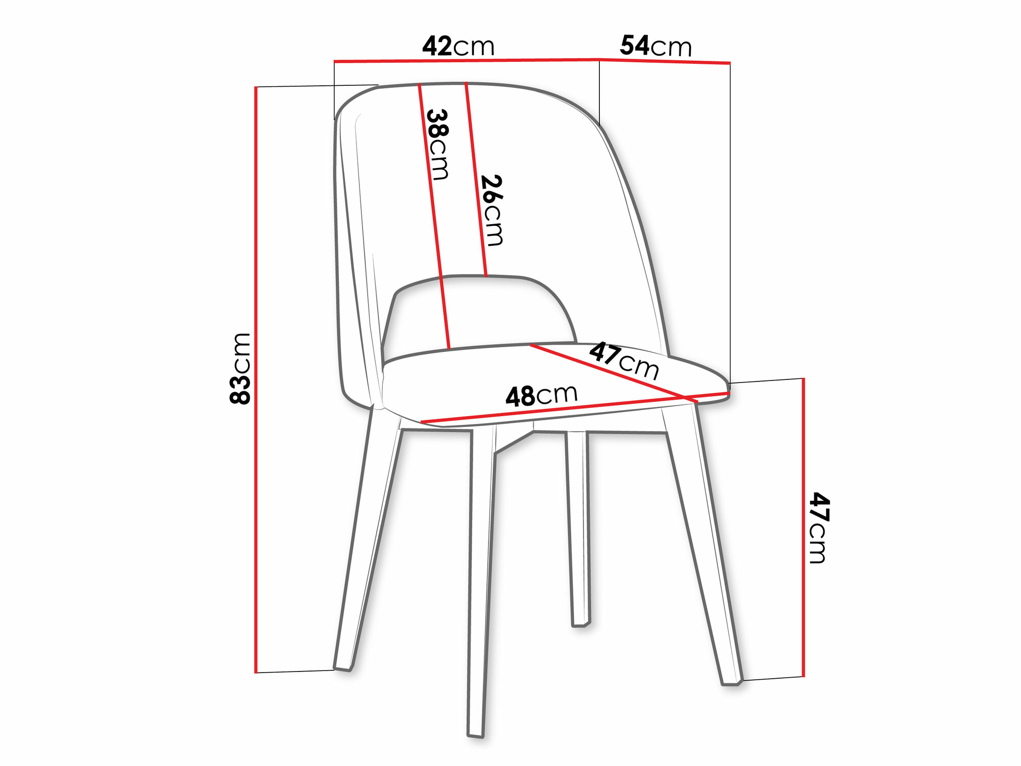 Szék Victorville 363 (Fekete)