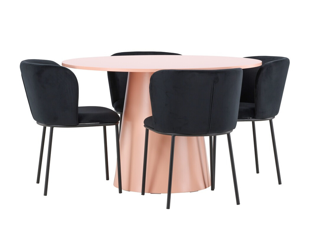 Étkezőgarnitúra Dallas 4750 (Fekete)