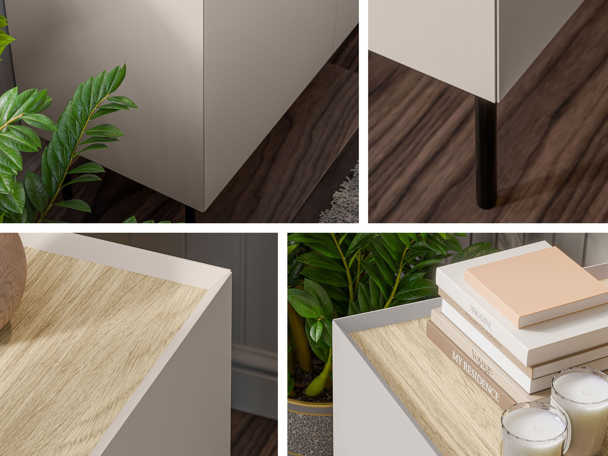 Szekrény Melbela 104 (Kasmír + Tölgy)