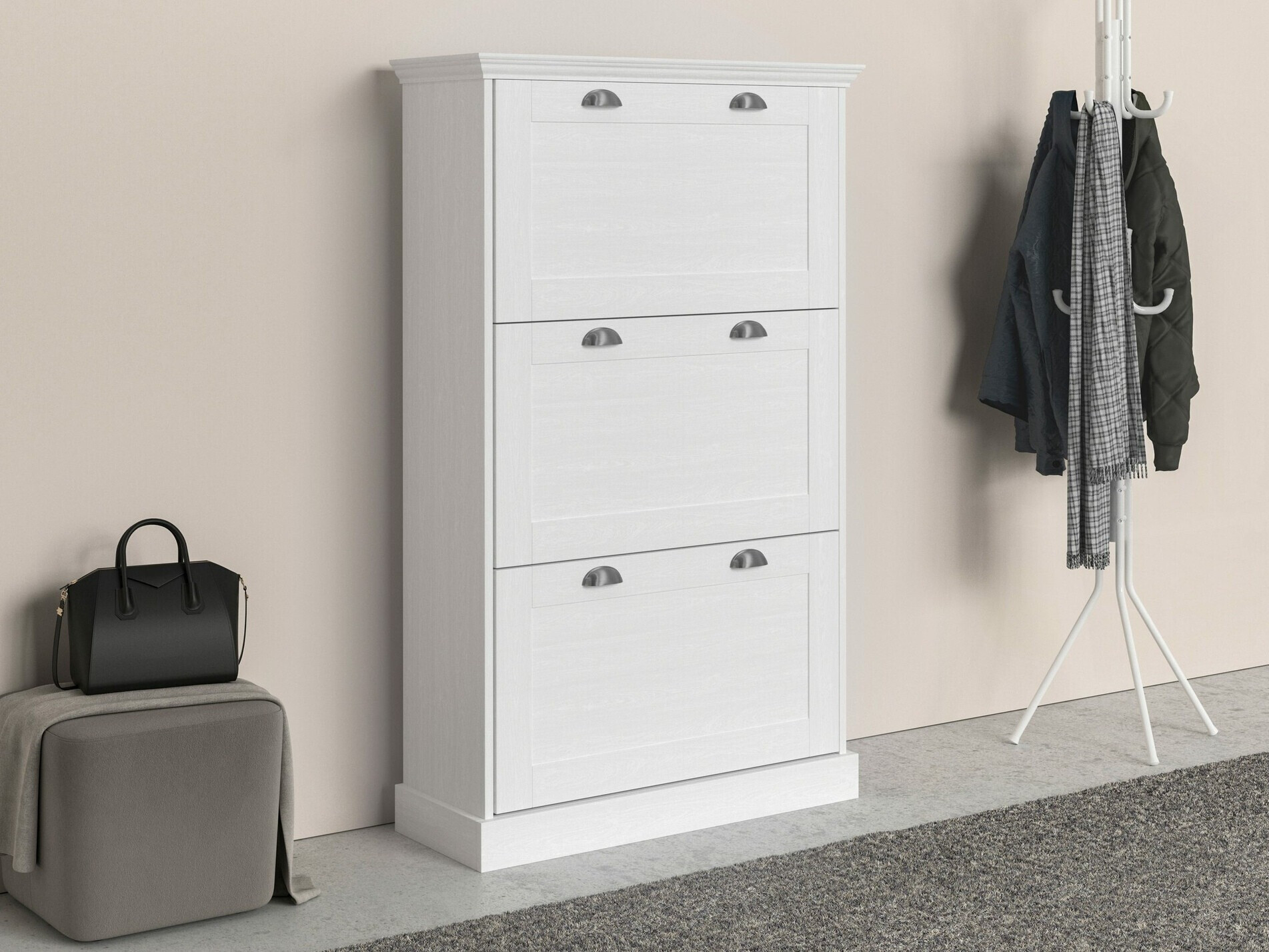 Cipőtároló Salfelo 100 (Fehér)