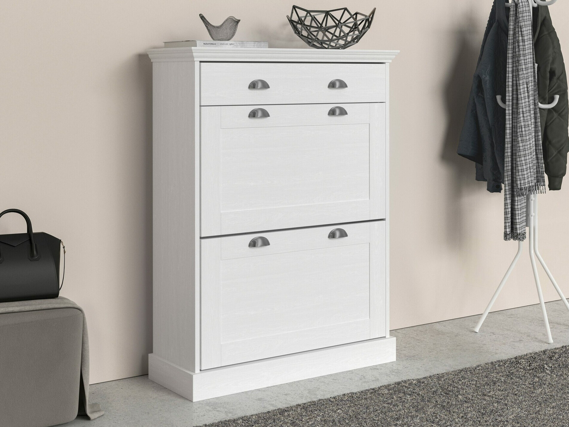 Cipőtároló Salfelo 101 (Fehér)