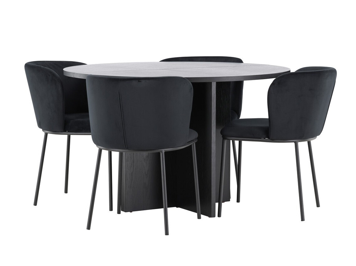 Étkezőgarnitúra Dallas 4761 (Fekete)