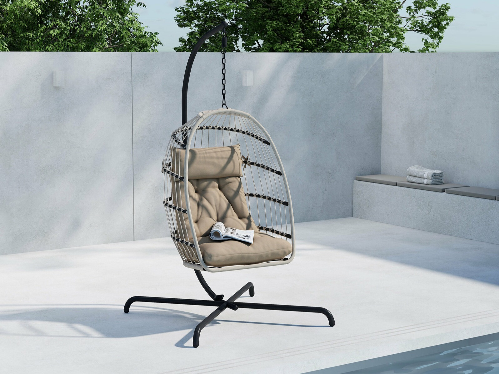 Függőszék Dallas 4756 (Fekete + Barna)