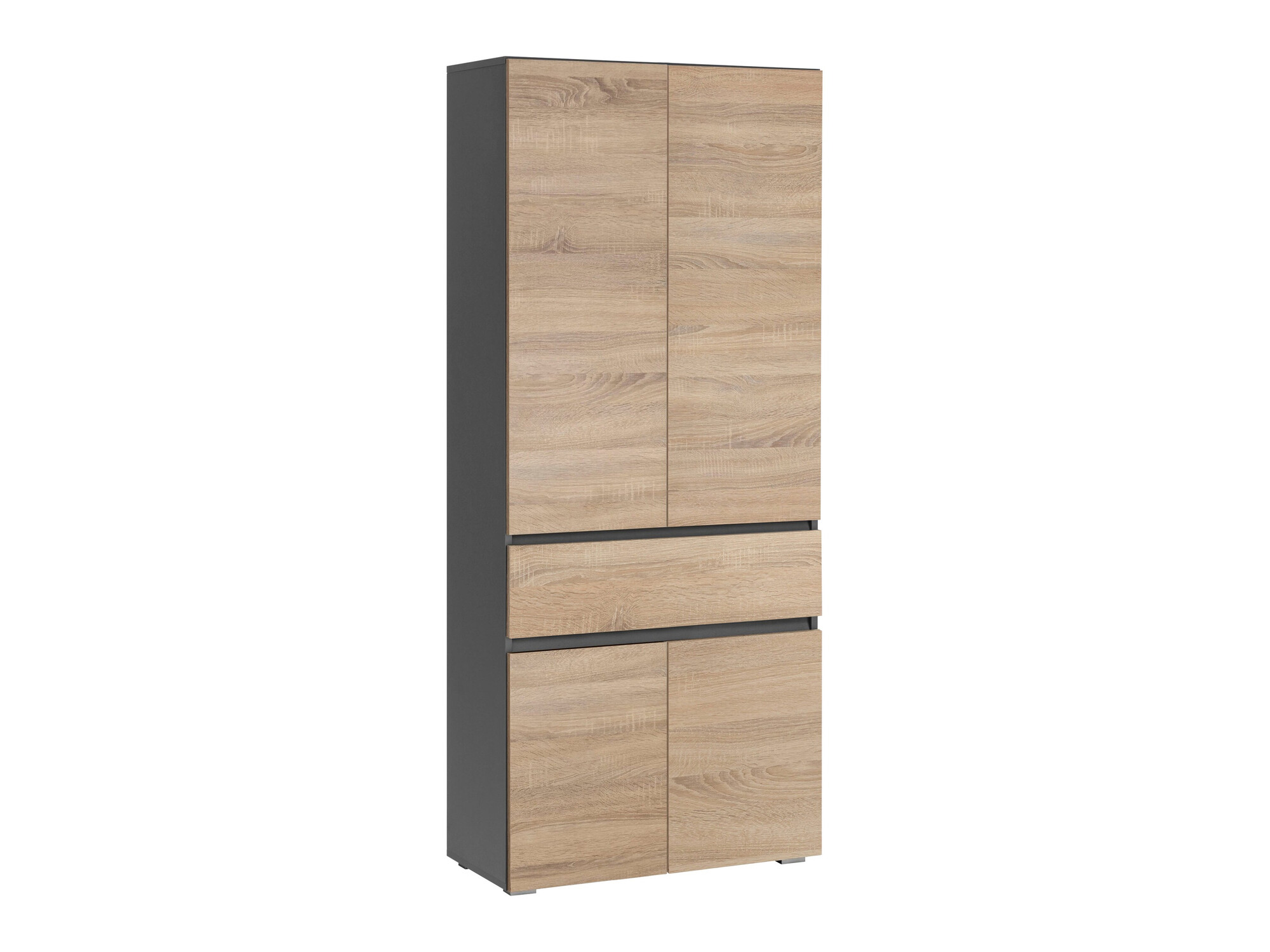 Beépített fürdőszoba szekrény Soncamu 113 (Antracit + Tölgy)