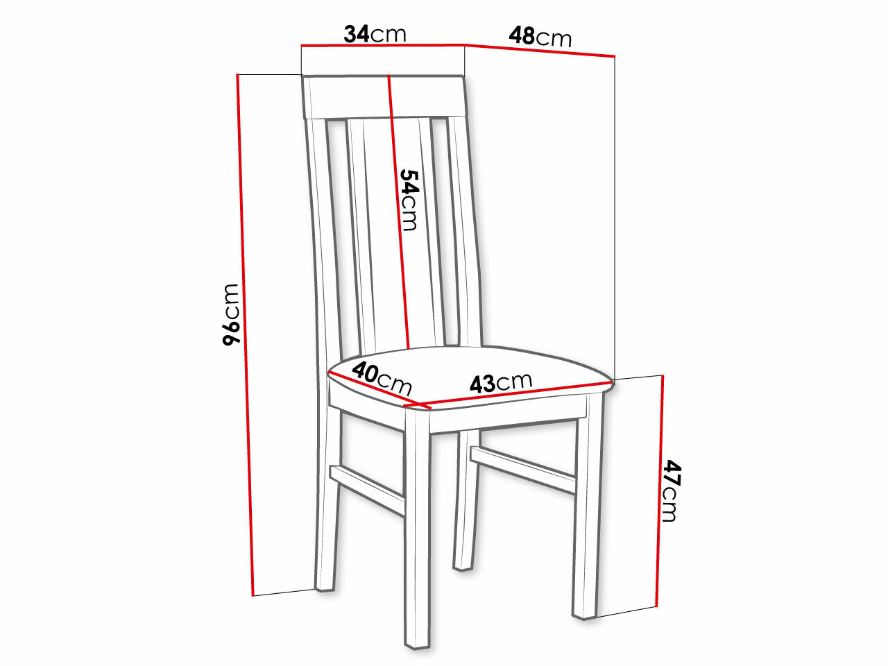Szék Victorville 165 (Fehér)