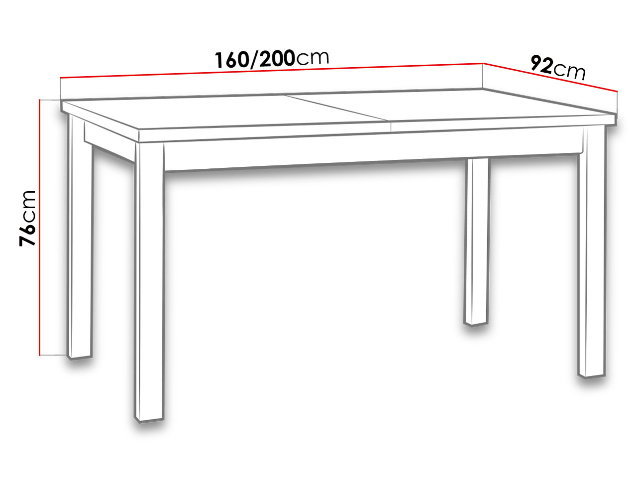 Asztal Victorville 177 (Grandson tölgy)